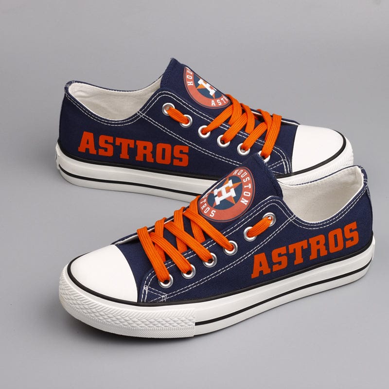 Alternative view of Houston Astros Limited Print Low Top Canvas Shoes Sport Sneakers For Men Women Fans