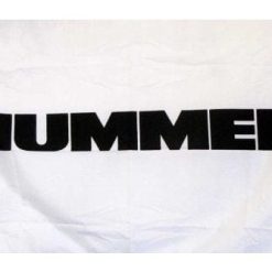 Hummer Car White Flag 3X5 Ft Polyester Banner USA 90x150cm