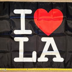 I Love LA Flag State Beer America Man Cave Sign Poster USA 3x5'