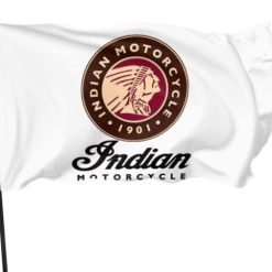 Indian White Flag 3X5 Ft Polyester Banner USA 90x150cm