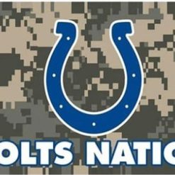 Indianapolis Colts Camo Flag 3X5 Ft Polyester Banner USA 90x150cm
