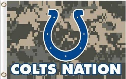 Indianapolis Colts Camo Flag 3X5 Ft Polyester Banner USA 90x150cm