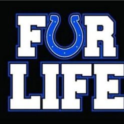 Indianapolis Colts FOR LIFE Flag 3X5 Ft Polyester Banner USA 90x150cm