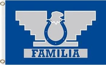 Indianapolis Colts Familia Flag 3X5 Ft Polyester Banner USA 90x150cm
