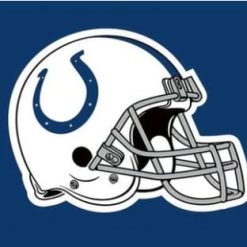 Indianapolis Colts Helmet Logo Flag 3X5 Ft Polyester Banner USA 90x150cm
