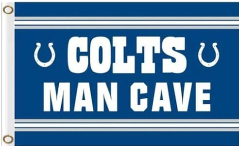Indianapolis Colts MAN CAVE Outdoor Flag 3X5 Ft Polyester Banner USA 90x150cm