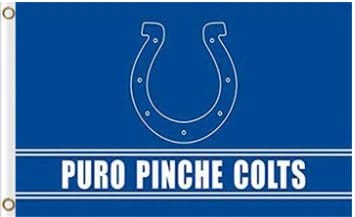 Indianapolis Colts Puro Pinche Flag 3X5 Ft Polyester Banner USA 90x150cm