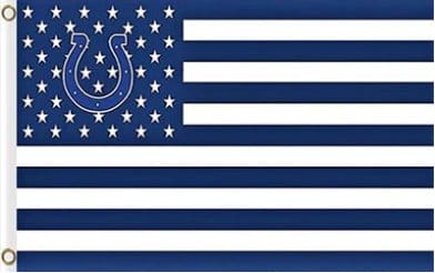 Indianapolis Colts Sports Star Vertical Flag 3X5 Ft Polyester Banner USA 90x150cm