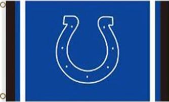 Indianapolis Colts Sports US Vertical Flag 3X5 Ft Polyester Banner USA 90x150cm