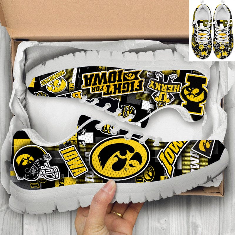 Iowa Hawkeyes Patterns Canvas Limited Sneaker Shoes For Men Women Fans