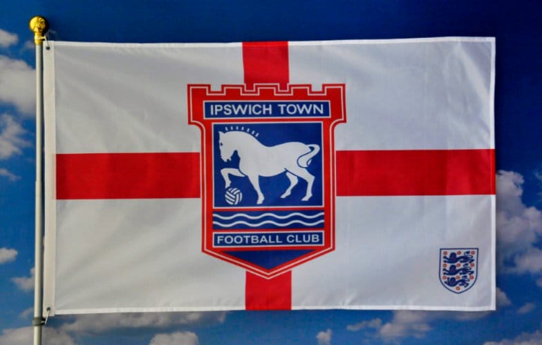 Ipswich Town Football Club Flag 3x5ft Banner Polyester