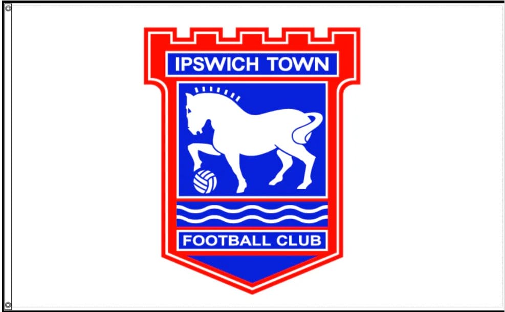 Ipswich Town Football Club White Flag 3x5ft Banner Polyester