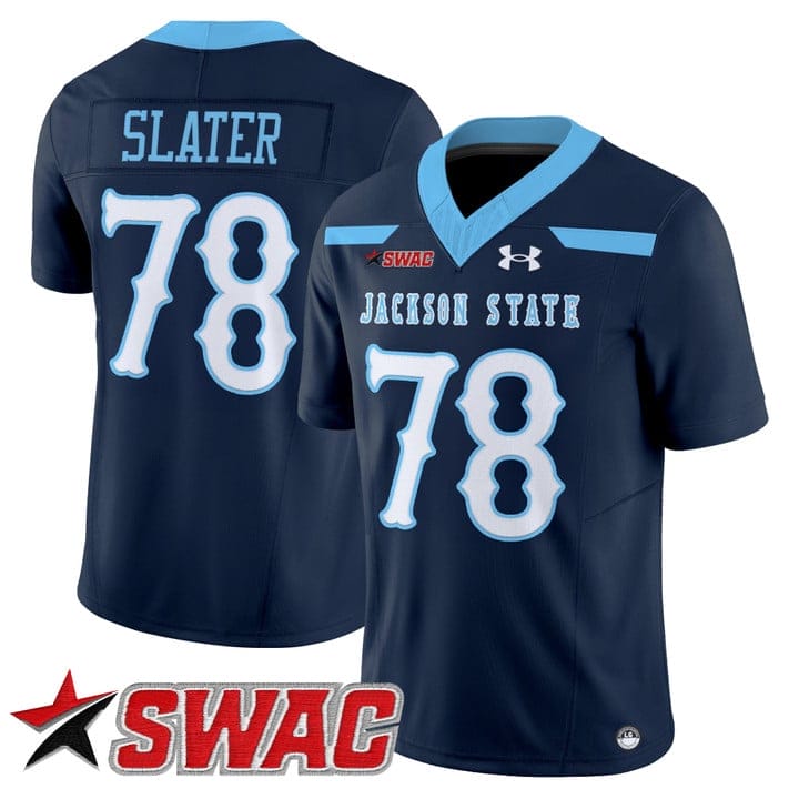 Alternative view of Jackie Slater Jersey #78 Jackson State Tigers 2025 Vapor V2 Stitched
