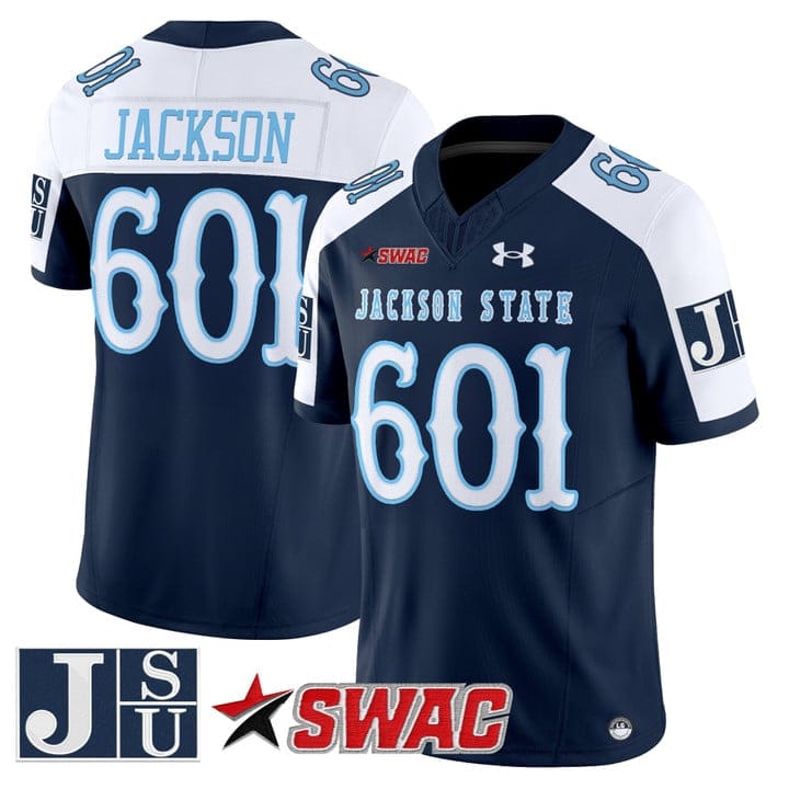 Jackson Jersey #601 Jackson State Tigers 2025 Vapor V2 Limited Stitched
