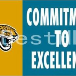 Jacksonville Jaguars Commitment To Excellence Flag 3X5 Ft Polyester Banner USA 90x150cm
