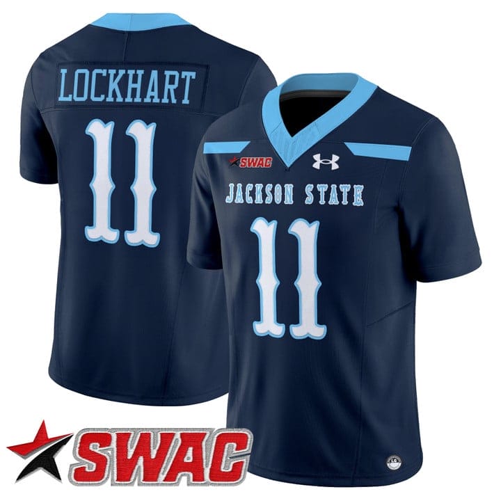 Alternative view of Jared Lockhart Jersey #11 Jackson State Tigers 2025 Vapor V2 Stitched