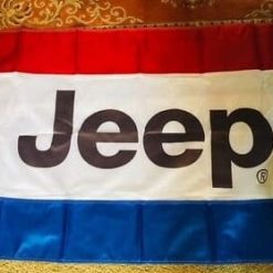Jeep Flag Blue Red White 3X5 Ft Polyester Banner USA 90x150cm