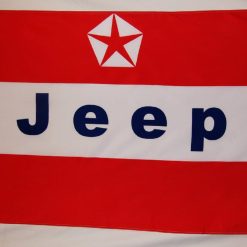 Jeep Red White And Blue Flag 3X5 Ft Polyester Banner USA 90x150cm