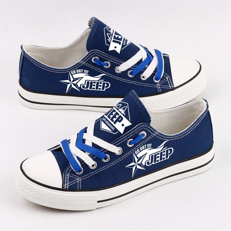 Jeep Canvas Sneakers Shoes For Men Women Fans - Image 5