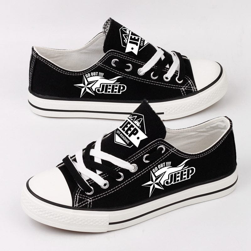 Jeep Canvas Sneakers Shoes For Men Women Fans - Image 6