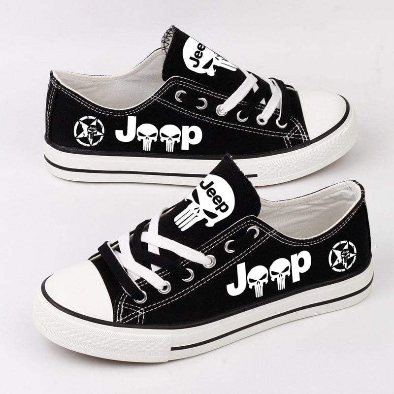 Jeep Canvas Sneakers Shoes For Men Women Fans - Image 8