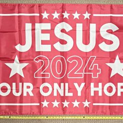 Jesus Flag 2024 Dorm Love Religion Christians God Saves Sign 3x5'