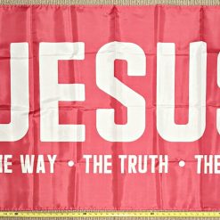 Jesus Flag 3p Lord Love Religion Christian God USA Poster Sign 3x5ft