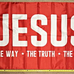Jesus Flag 3r Lord Love Religion Christian God USA Poster Sign 3x5