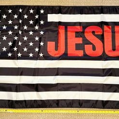 Jesus Flag Jesus RF Faith In God We Trust White Hope Sign USA 3x5'