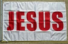 Jesus Flag Jesus WR Faith In God We Trust White Hope Sign USA 3x5'
