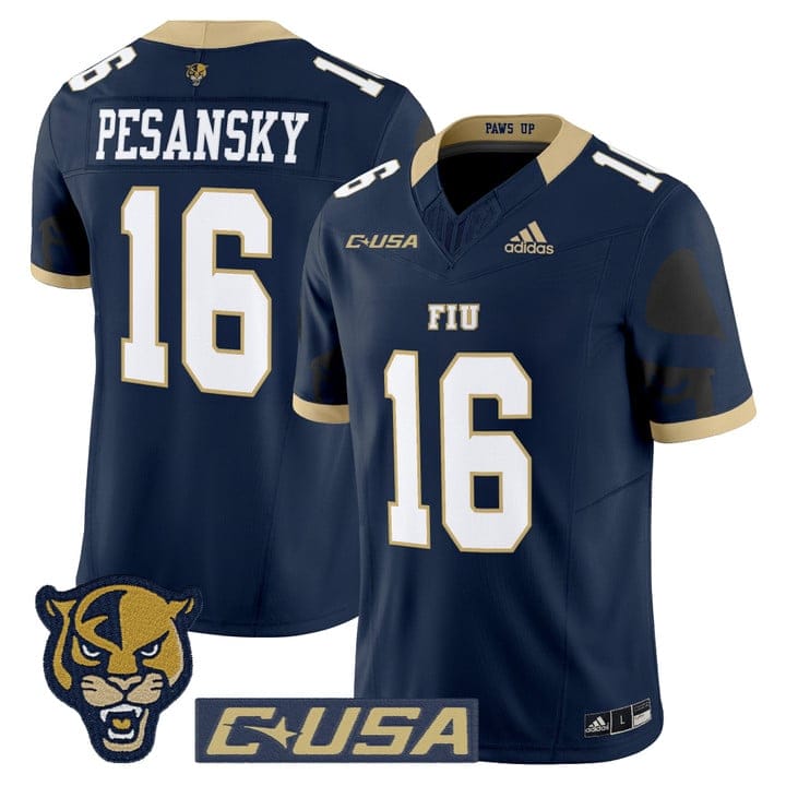 Alternative view of Joe Pesansky Jersey #16 Florida International Panthers 2025 Stitched