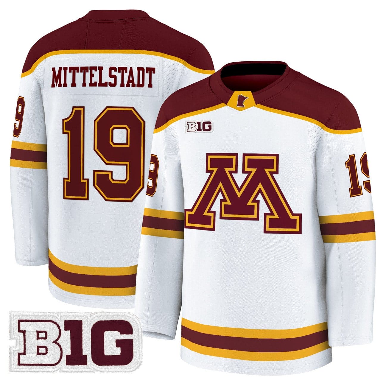 John Mittelstadt Jersey #19 Minnesota Golden Gophers 2025-26 Premium Stitched - Image 3