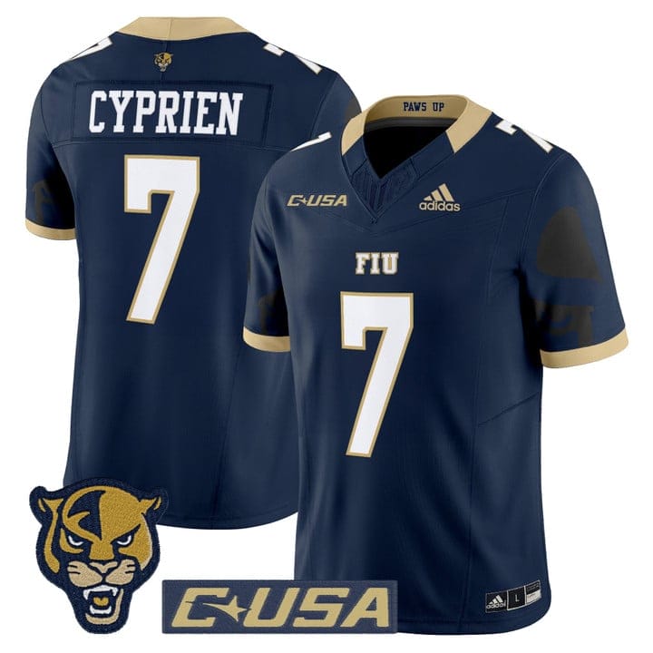 Alternative view of Johnathan Cyprien Jersey #7 Florida International Panthers 2025 Stitched