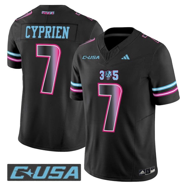 Johnathan Cyprien Jersey #7 Florida International Panthers 2025 Stitched - Image 4