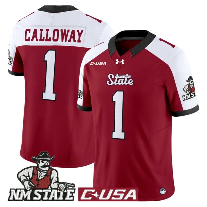 Kadarius Calloway Jersey #1 New Mexico State Aggies 2025 Stitched - Image 4