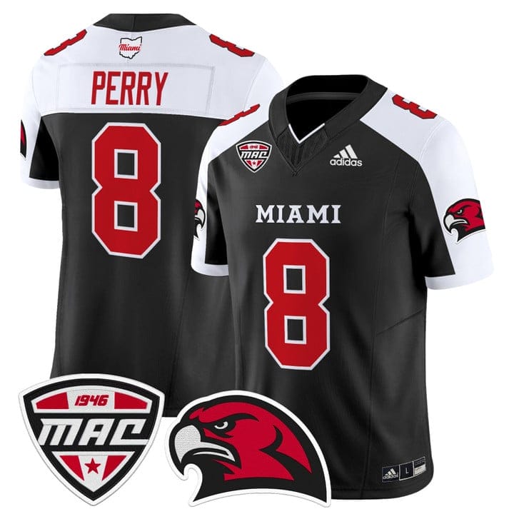 Kam Perry Jersey #8 Miami OH RedHawks 2025 Vapor Limited Stitched - Image 3