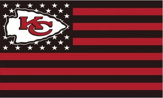 Kansas City Chiefs Star US Flag 3X5 Ft Polyester Banner USA 90x150cm