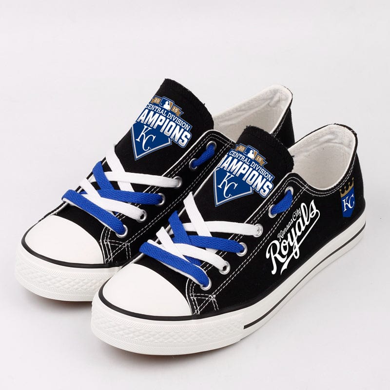 Kansas City Royals Limited Print Low Top Canvas Shoes Sport Sneakers For Men Women Fans - Image 2