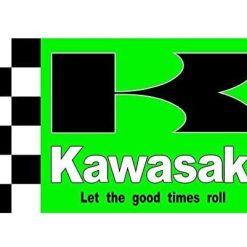 Kawasaki Flag Green 3X5 Ft Polyester Banner USA 90x150cm