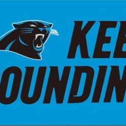 Keep Pounding Carolina Panthers Blue Flag 3X5 Ft Polyester Banner USA 90x150cm