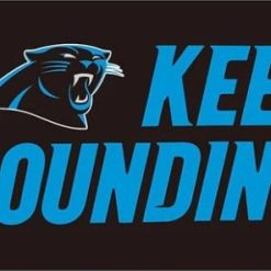 Keep Pounding Carolina Panthers Flag 3X5 Ft Polyester Banner USA 90x150cm