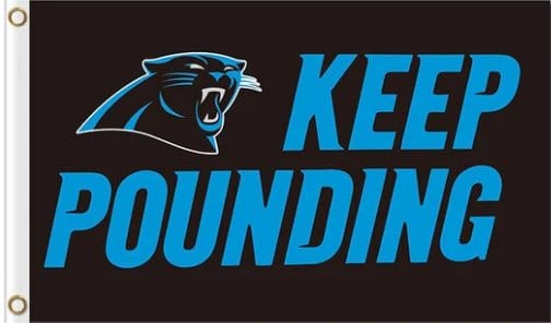 Keep Pounding Carolina Panthers Flag 3X5 Ft Polyester Banner USA 90x150cm