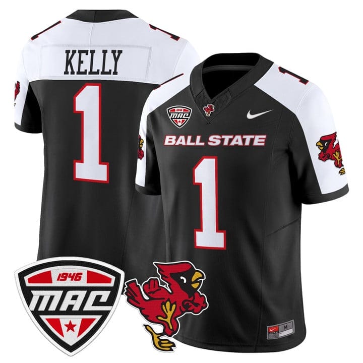 Kiael Kelly Jersey #1 Ball State Cardinals 2025 Limited Stitched - Image 3