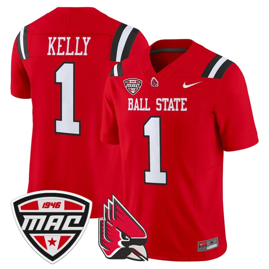 Kiael Kelly Jersey #1 Ball State Cardinals 2025 Limited Stitched - Image 5