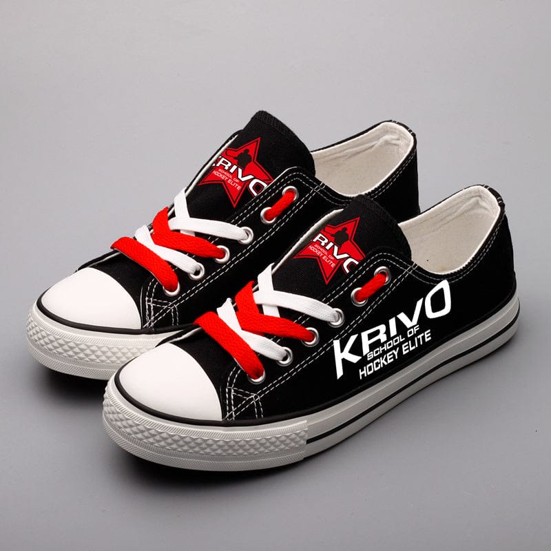 Krivo School of Hockey Low Top Canvas Sport Sneakers Shoes For Men Women Fans - Image 2