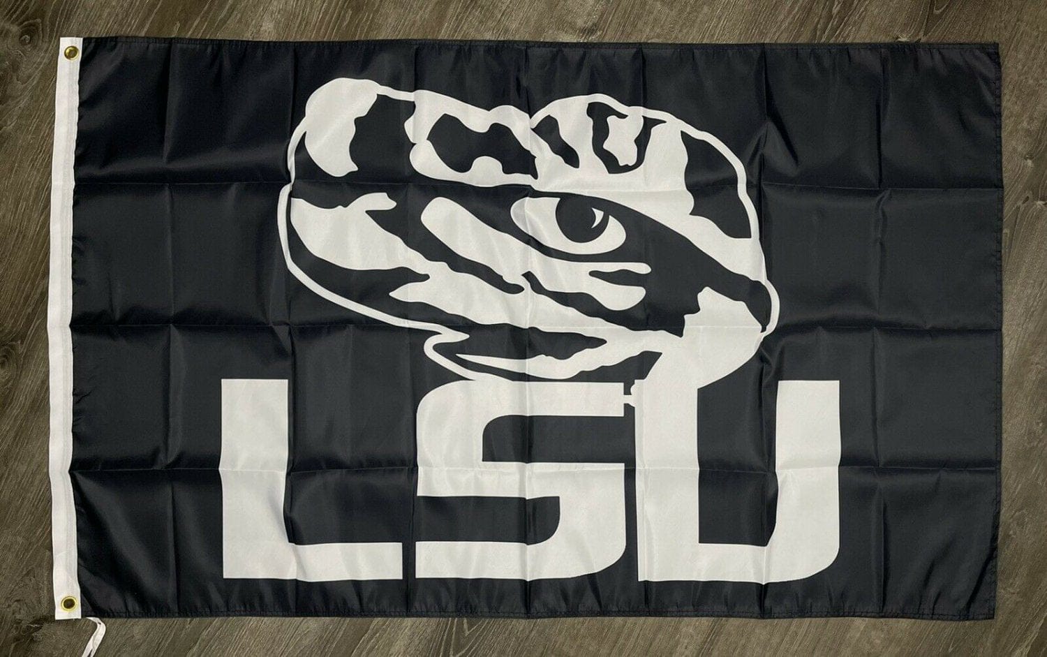 LSU Tigers University Logo Flag 3x5 ft Black Sports Banner Man-Cave Garage