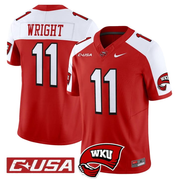 La'Vell Wright Jersey #11 Western Kentucky Hilltoppers 2025 Stitched - Image 4