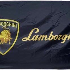 Lamborghini Car Racing Black Flag 3X5 Ft Polyester Banner USA 90x150cm