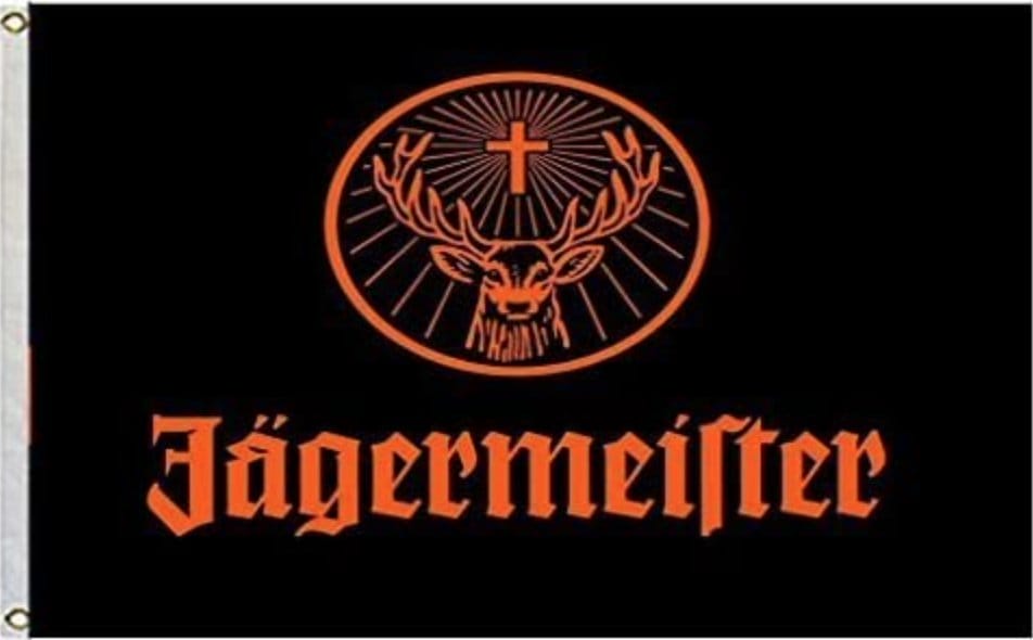 Large 3x5FT Jagermeister Flag Bar Restaurant Dorm Man Cave Garage Decor Frat Ad