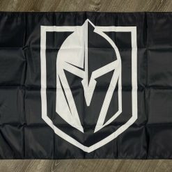Las Vegas Golden Knights Logo Flag 3x5 ft Hockey Sport Black Banner Man-Cave